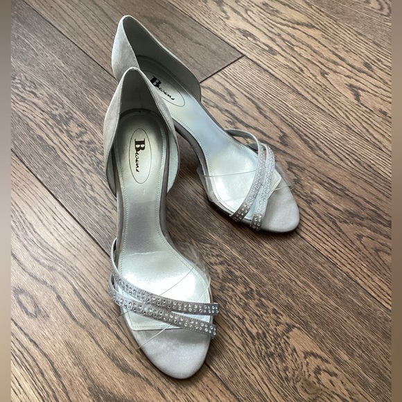 Browns Satin Wedding Pumps - Picture 1 of 6